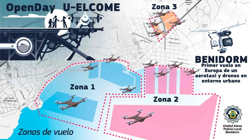 La ciudad de Benidorm se podr convertir en una de las primeras urbes donde las aplicaciones de UAV en entornos urbanos sean una realidad.
